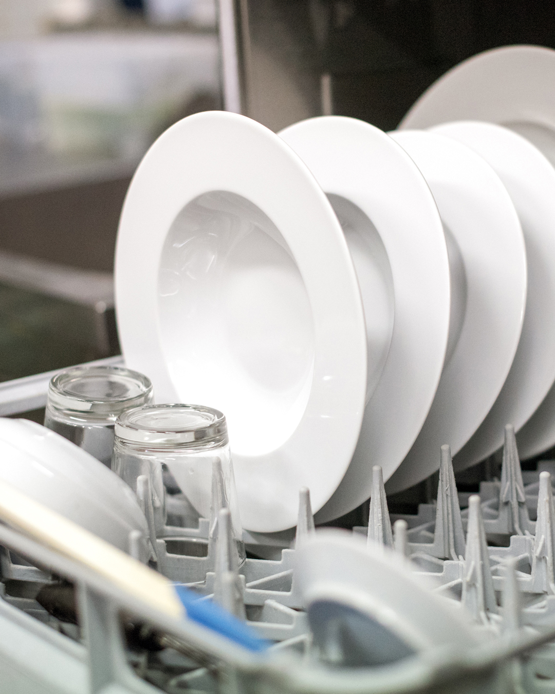 clean sparkly dishes in dishwasher because of reverse osmosis